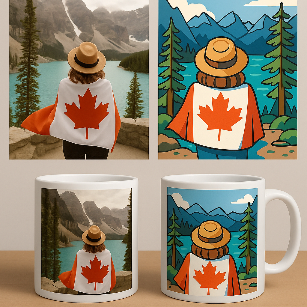 Mug personnalisé avec portrait cartoon - exemple 3